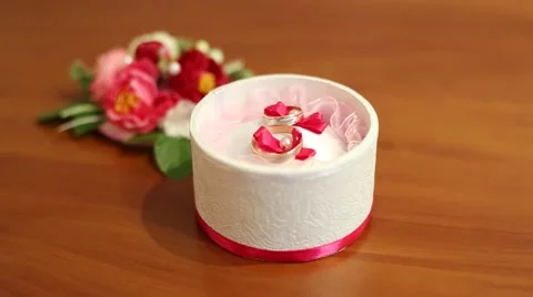 Wedding rings2 Stock Footage 45833769