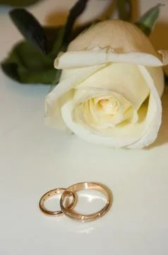 Wedding rings2 Stock Photos