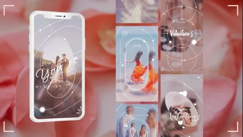 Wedding Romantic Valentine Stories 스톡 After Effects