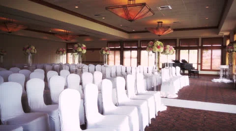 Wedding room Stock Footage 22466989