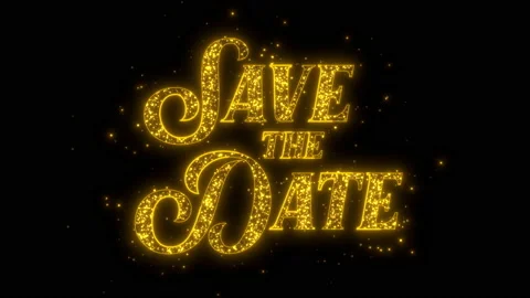Wedding save the date text animation Video stock 148008048