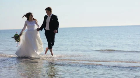 Wedding at the sea Stock Footage 65958794