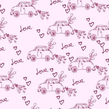 Wedding Seamless pattern Stock Illustration