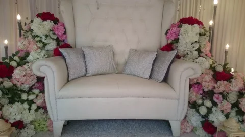 A wedding seat Stock Footage 145804206