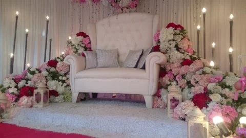 A wedding Set Up 1 Stock Footage 145804293