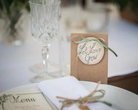 Wedding set up Stock Photos