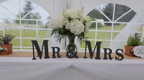 Wedding Setting Stockbeeldmateriaal 52758742