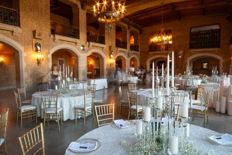 Wedding Setup Long Exposure Stock Photos