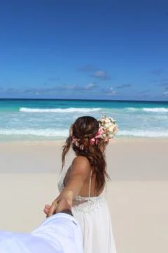 Wedding in Seychelles Stockfoto's