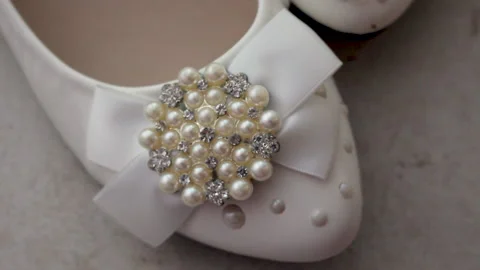 Wedding shoe / Close up Stock Footage 151354257