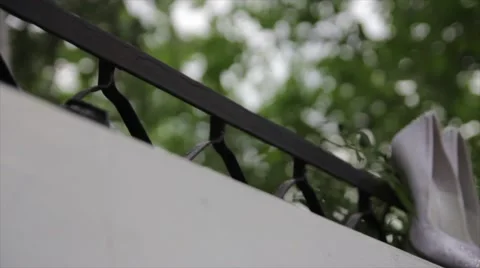 Wedding shoes bride Stock Footage 42000441