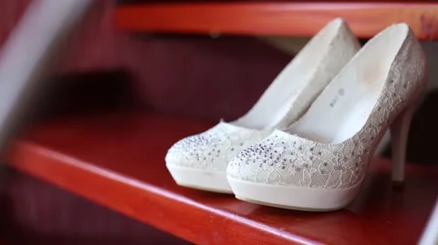 Wedding shoes Stock Footage 44273858