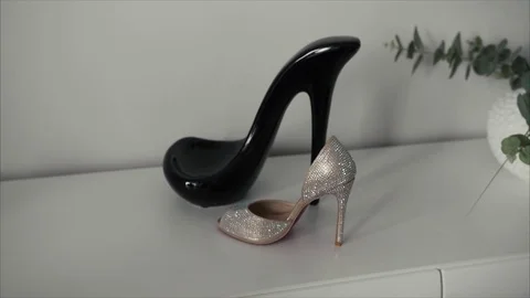 Wedding shoes Stock Footage