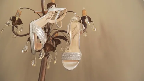 Wedding Shoes Stock Footage 99668135
