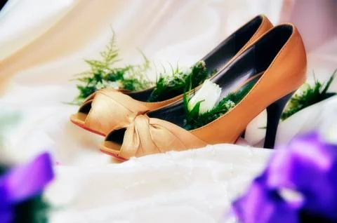Wedding shoes Foto stock
