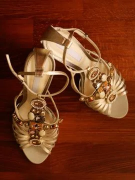 Wedding shoes Stock Photos
