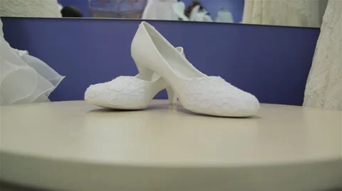 Wedding shoes. Slider Stock Footage 60600258