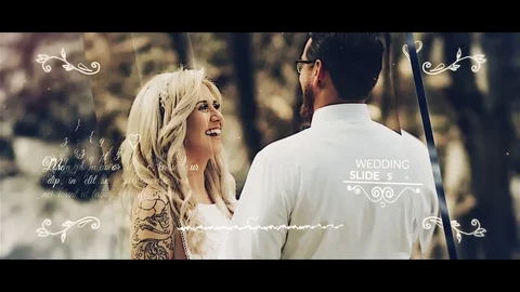 Wedding Slideshow After Effects stock