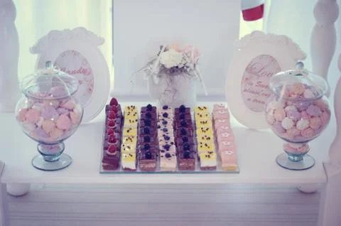 Wedding small cakes Stock Photos