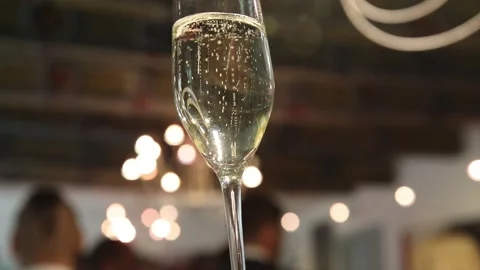 Wedding snacks. Wedding buffet. Champagne. Video stock 138315825