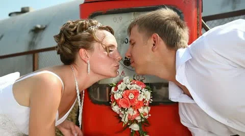 Wedding station Stock Footage 12690731