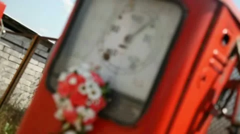Wedding station Stock Footage 12692613