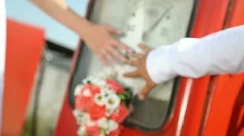 Wedding station Stock Footage 12692671