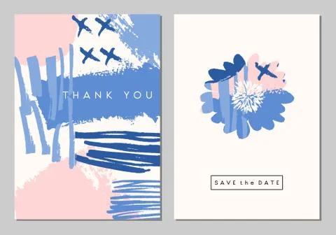 Wedding Stationery Set Illustrazione stock