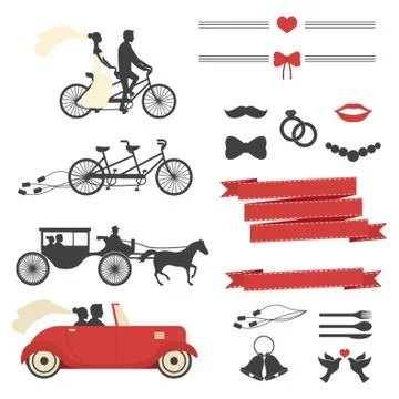 Wedding Sticker Collection Иллюстрация
