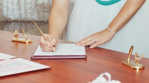 Wedding symbols, attributes. Stock Photos