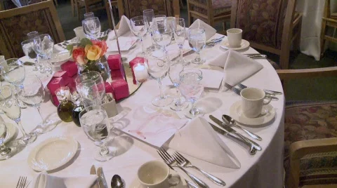 WEDDING TABLE 1 Video stock 530796