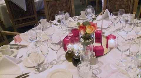 WEDDING TABLE 2 Video stock 531016