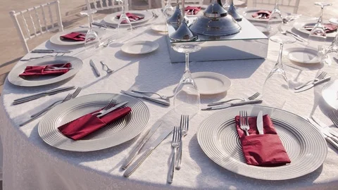 Wedding Table-2 Stock Footage 110910979