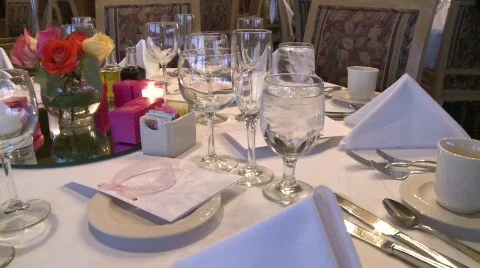 WEDDING TABLE 3 Video stock 531047
