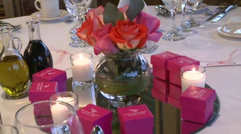 WEDDING TABLE 4 Video stock 530801