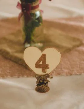 Wedding table decoration number 4 Stock Photos