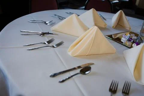 Wedding table decoration Stock Photos