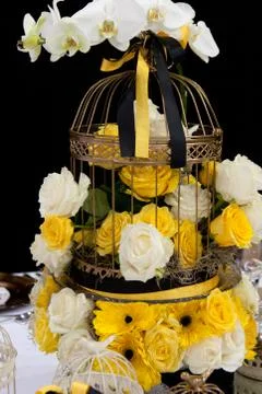 Wedding table decoration Stock Photos