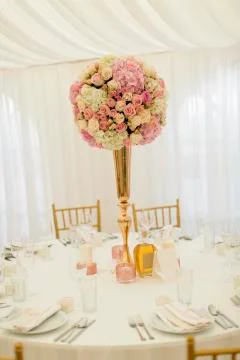 Wedding table decoration Stock Photos