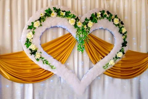 Wedding table decoration Stock Photos