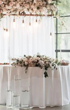 Wedding table decoration. Stock Photos