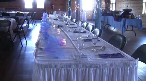 Wedding Table 스톡 동영상 11139443