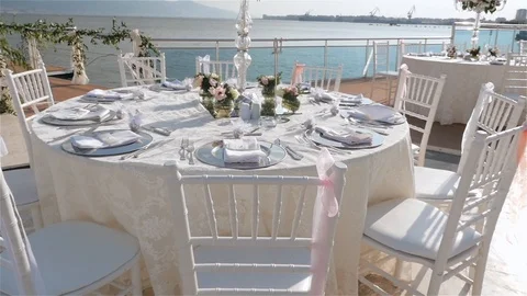 Wedding table  Stock Footage 86516398