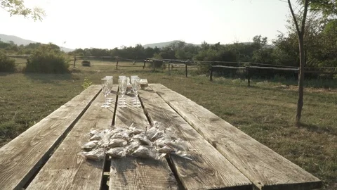 Wedding table Stock Footage 94411898