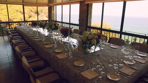 Wedding table. Stock Footage 129183991