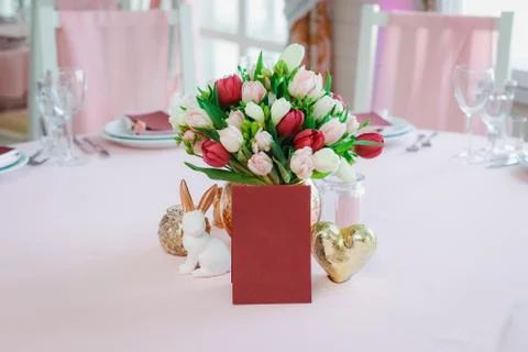 Wedding table for guests 写真素材