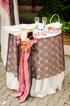 Wedding table Foto stock