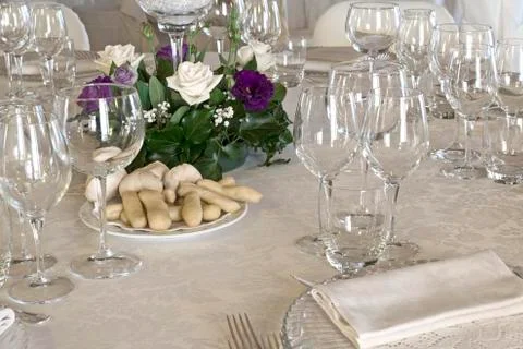 Wedding table Stock Photos