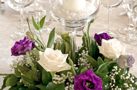 Wedding table Foto stock