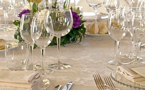 Wedding table Stock Photos